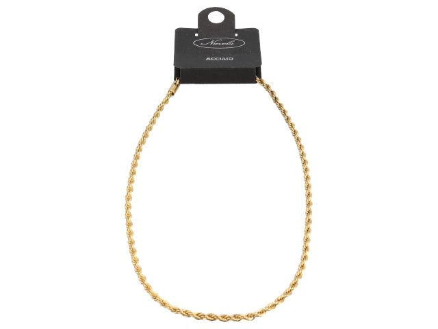 Collana intrecciata acc.iii misura oro