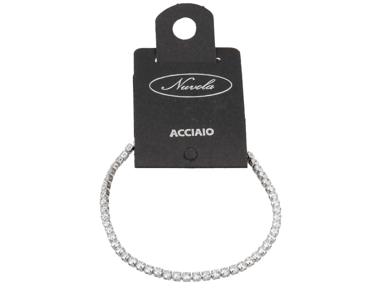 Bracciale tennis doppia chiusura crystal