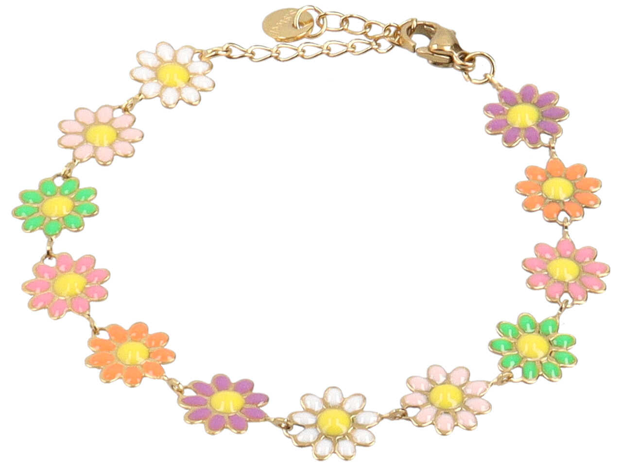 Bracciale margherite m.color oro