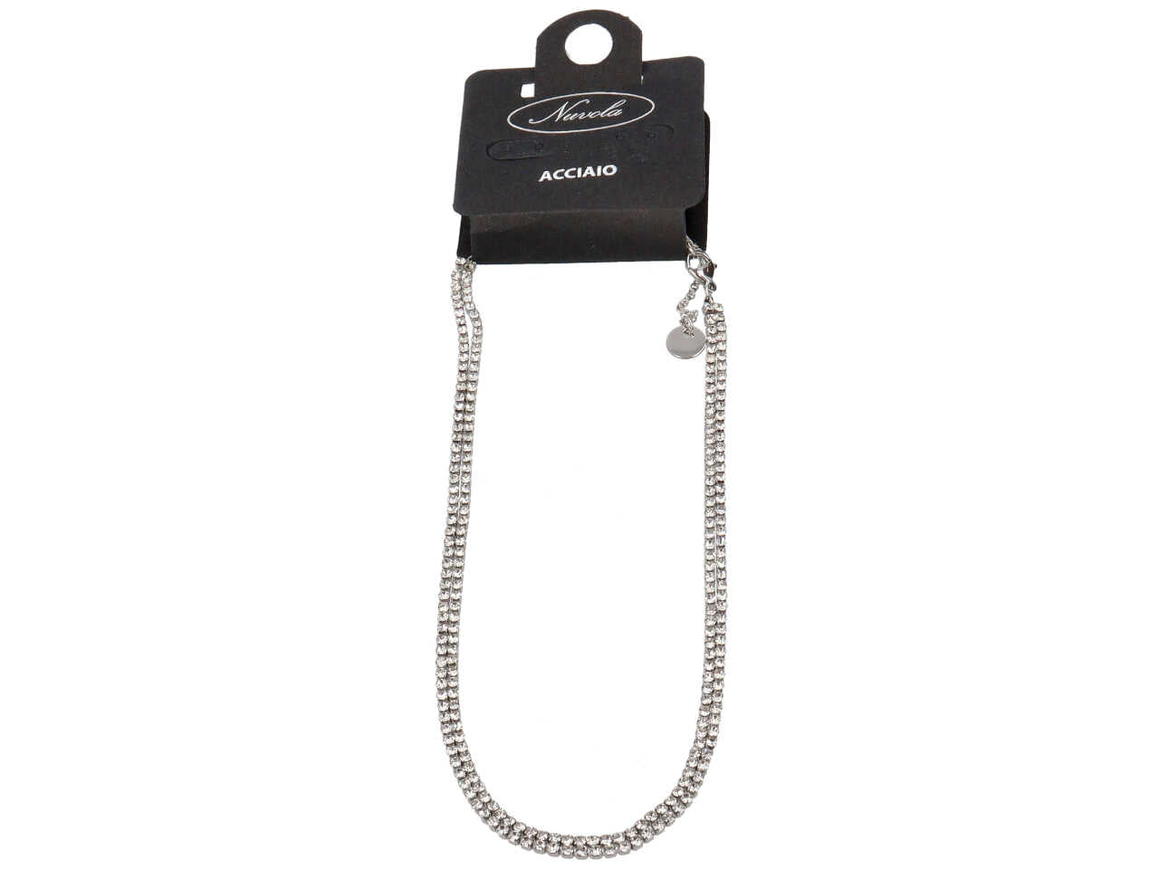 Collana tennis 2 fili con strass