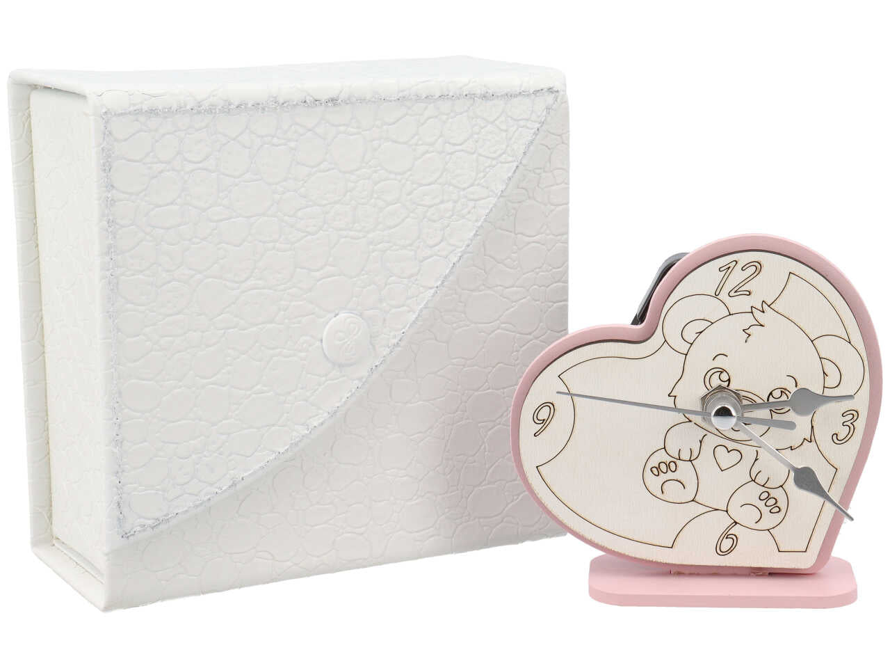 Orologio cuore orsetto rosa