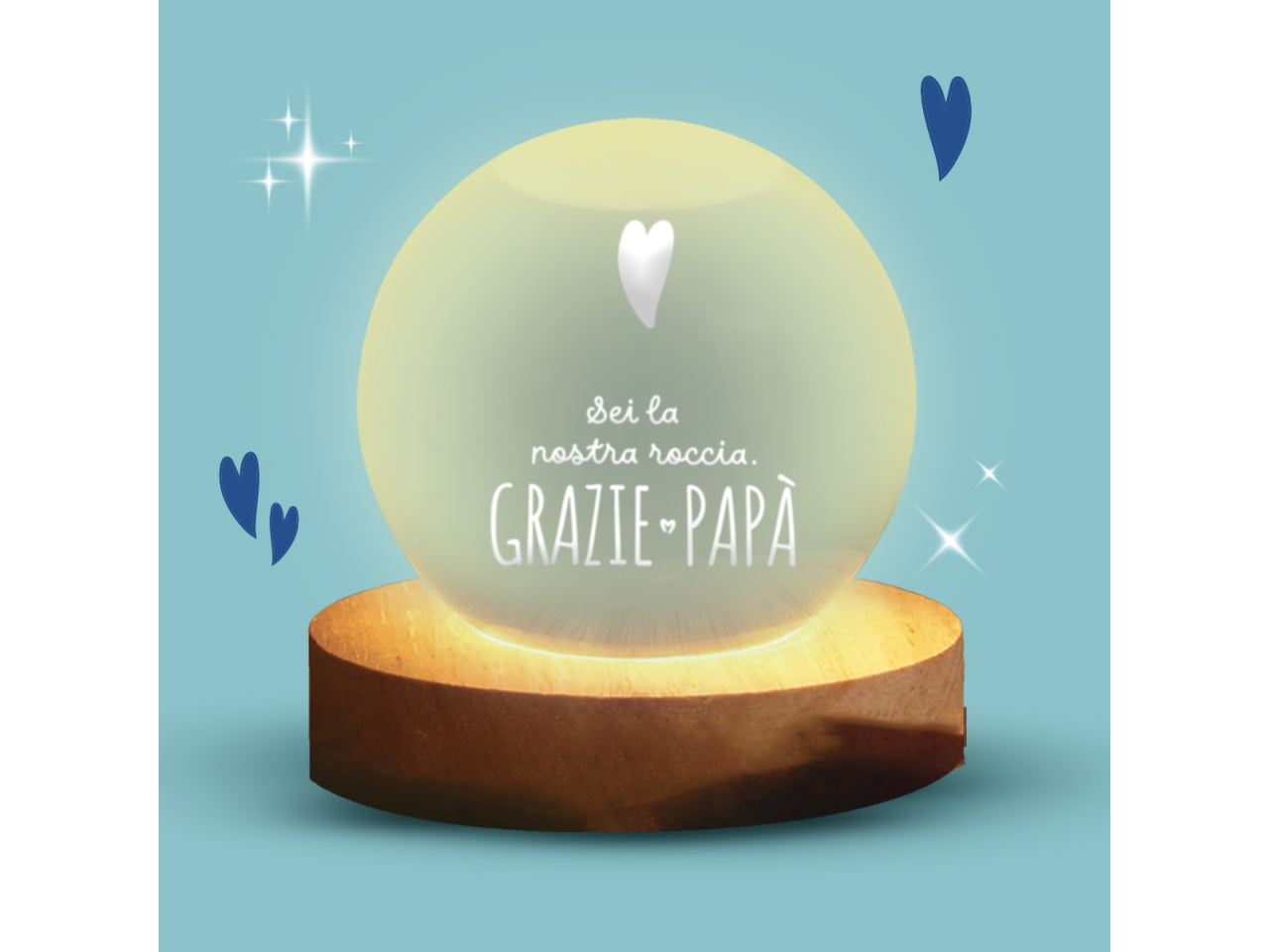Lampada sfera grazie papa'