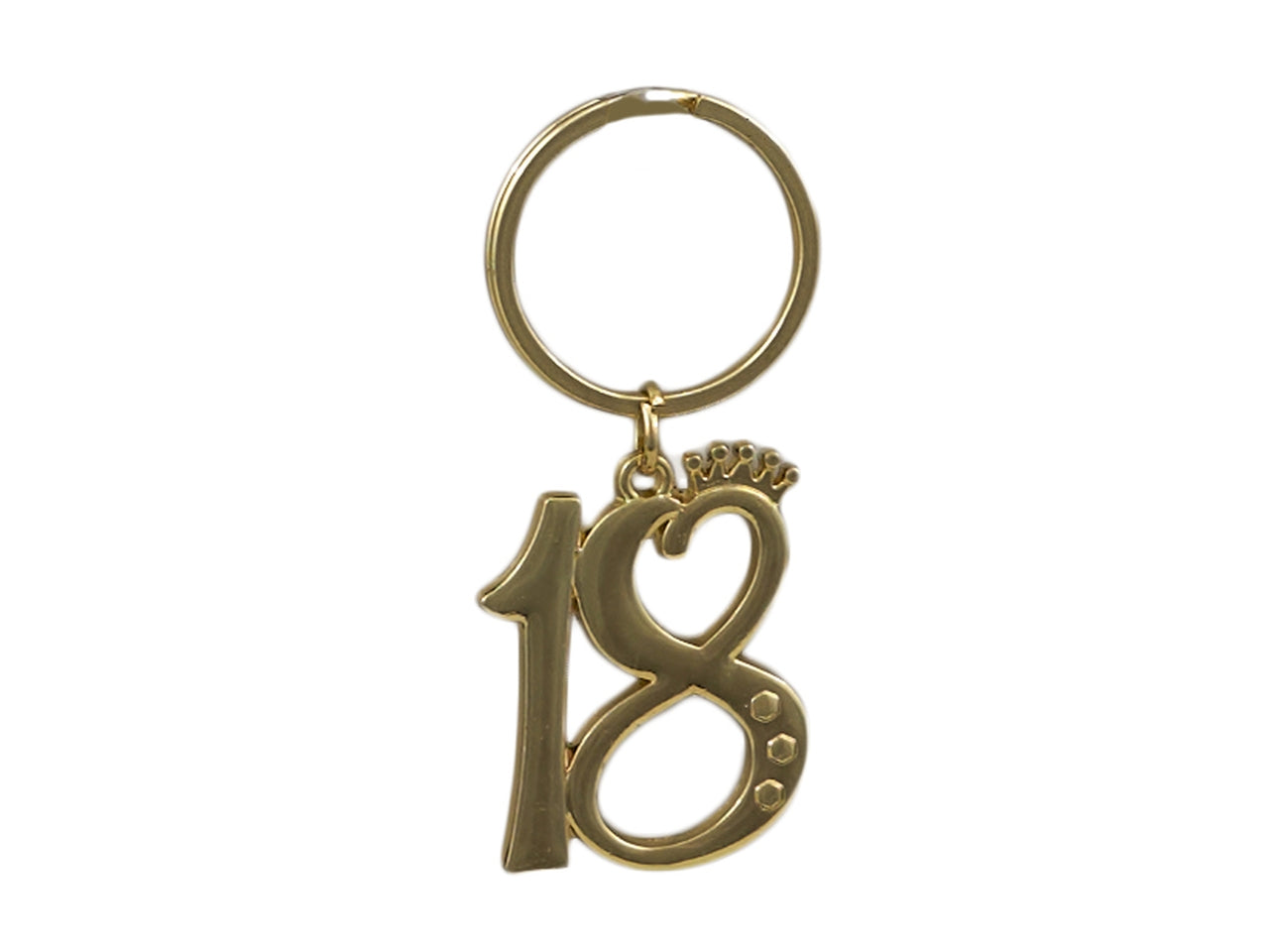 Portachiavi metallo gold 18 3x4 cm