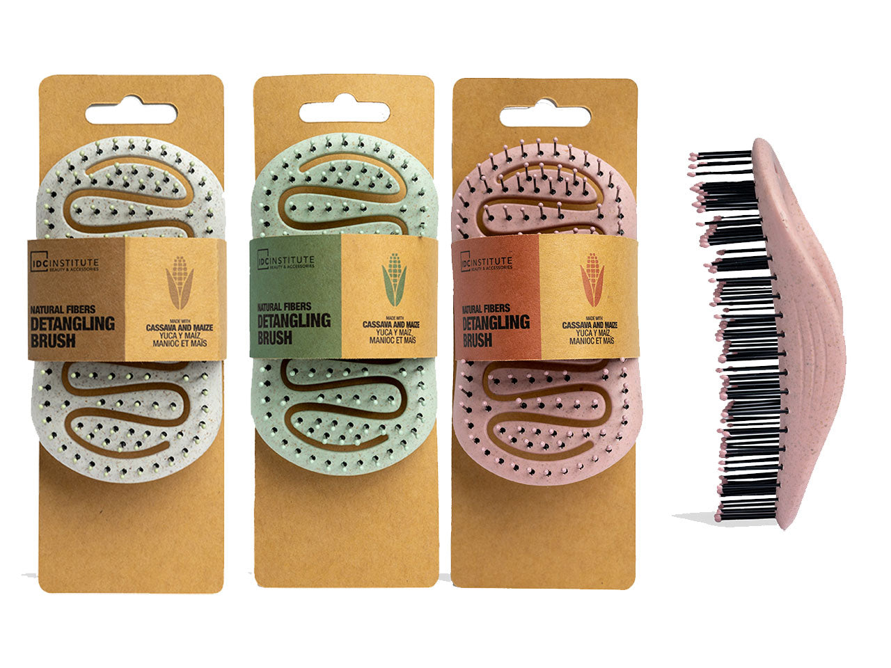 Idc institute spazzola districante in fibre naturali