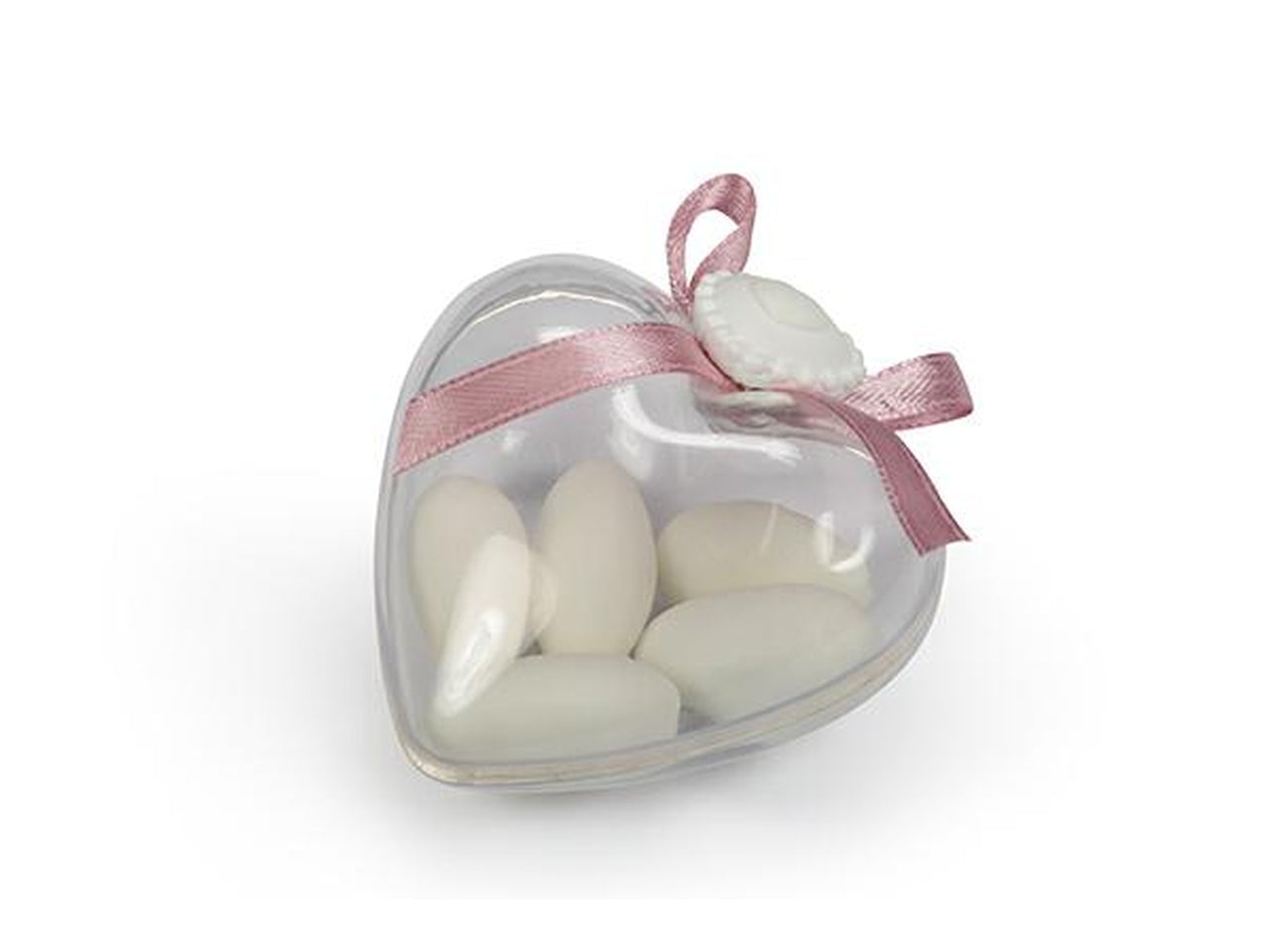 Scatola a cuore trasparente 6,5x5,3x3h cm