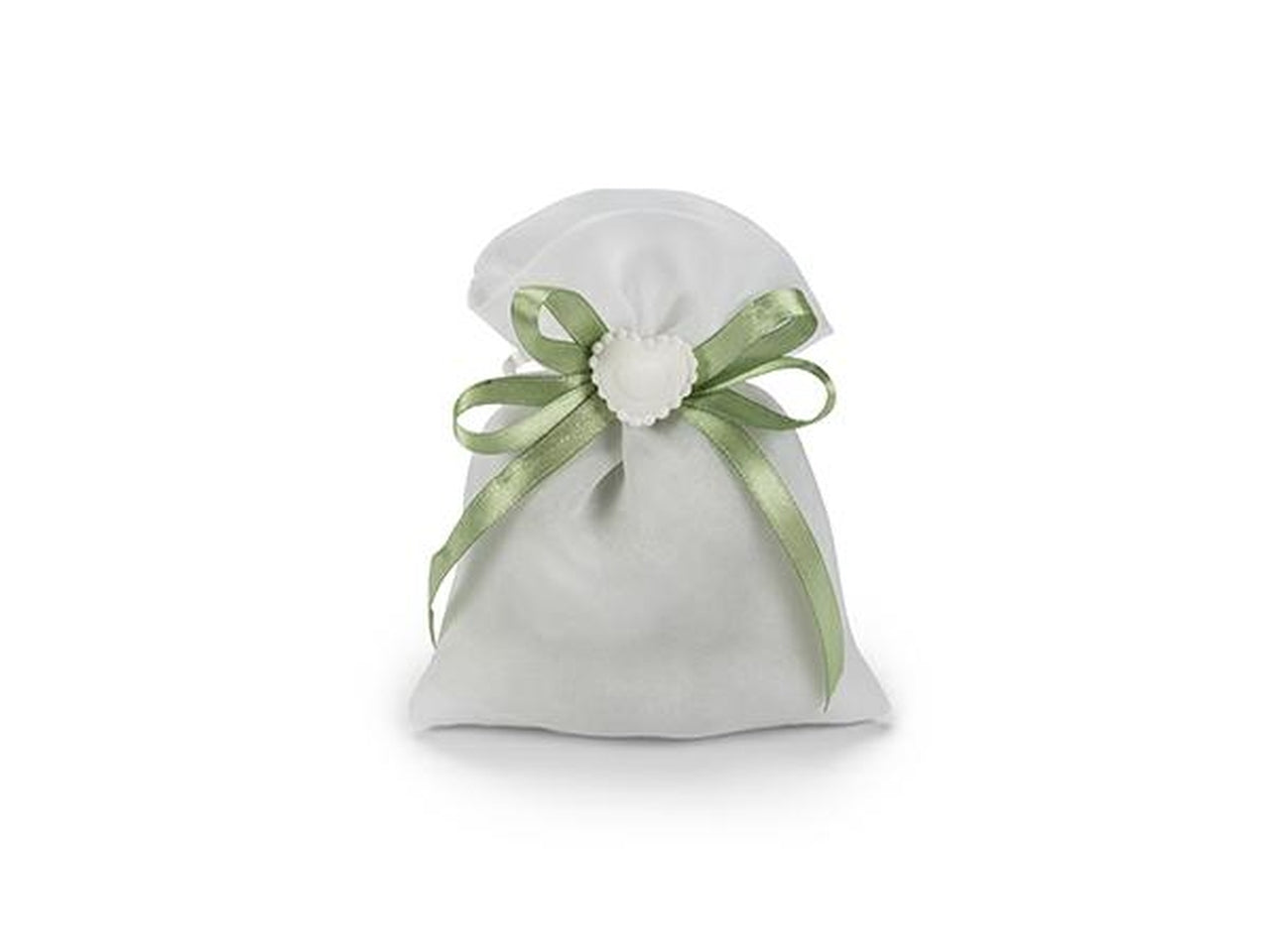 Sacchetto organza 10x13hcm di colore bianco