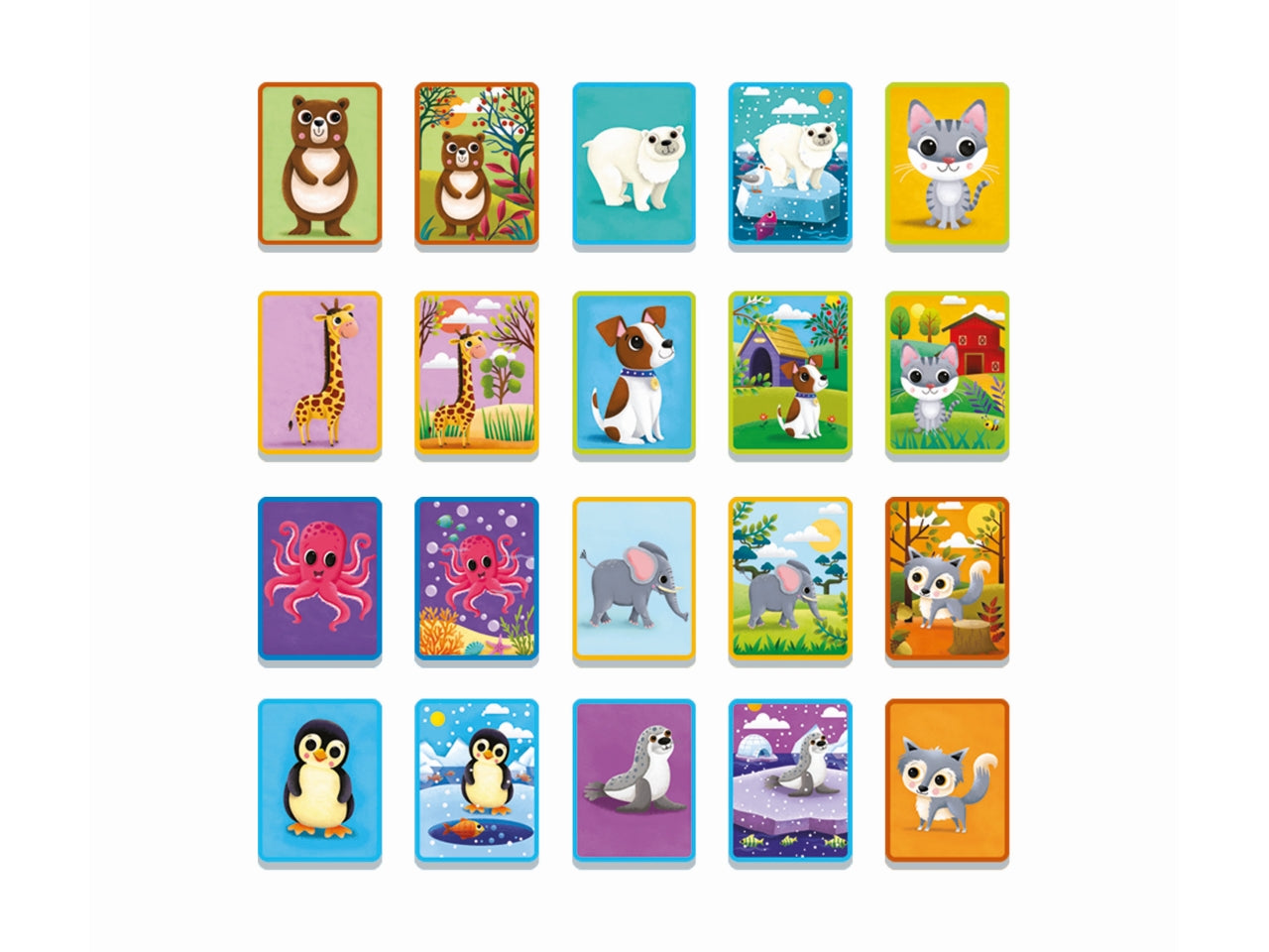 Montessori flashcards baby le case dei cuccioli
