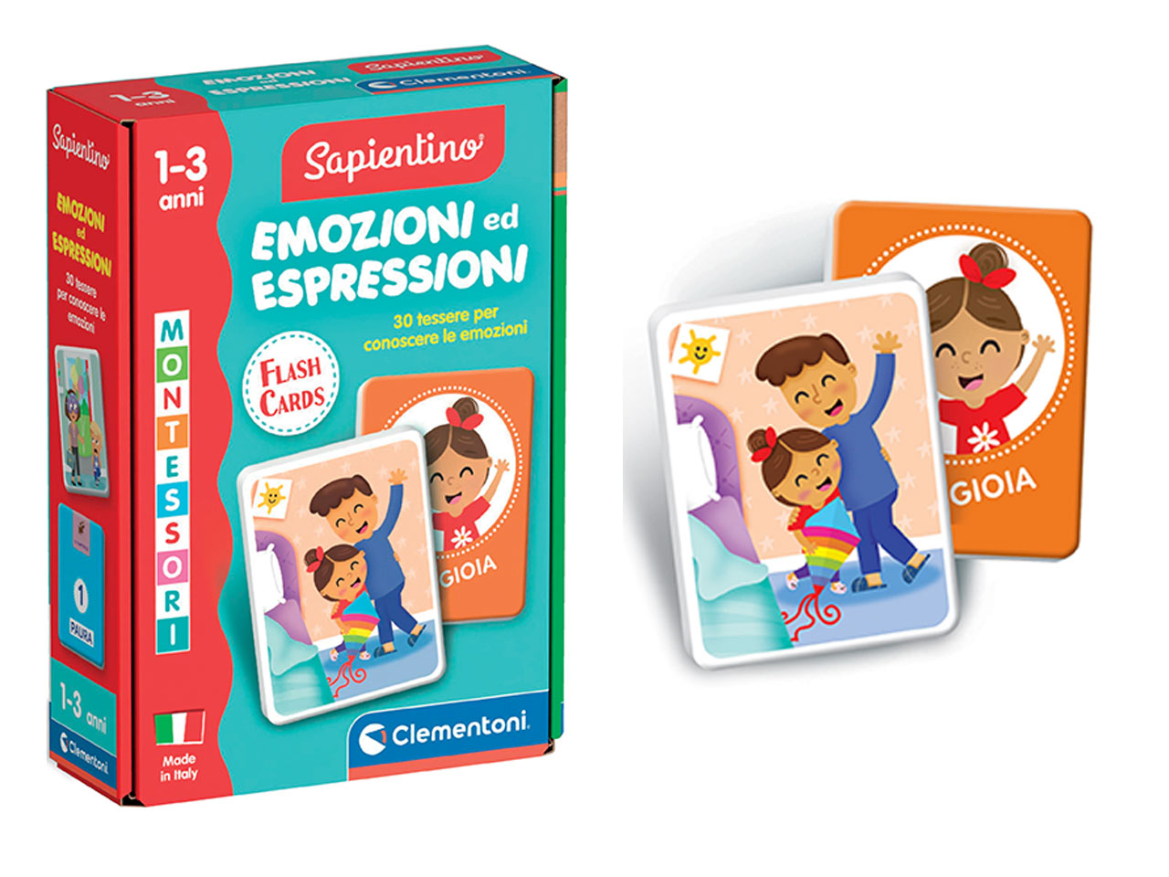 Montessori flashcards baby emozioni ed espressioni