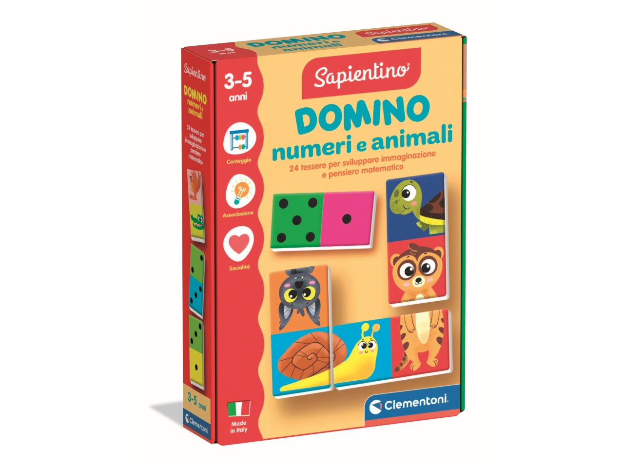 Domino numeri e animali