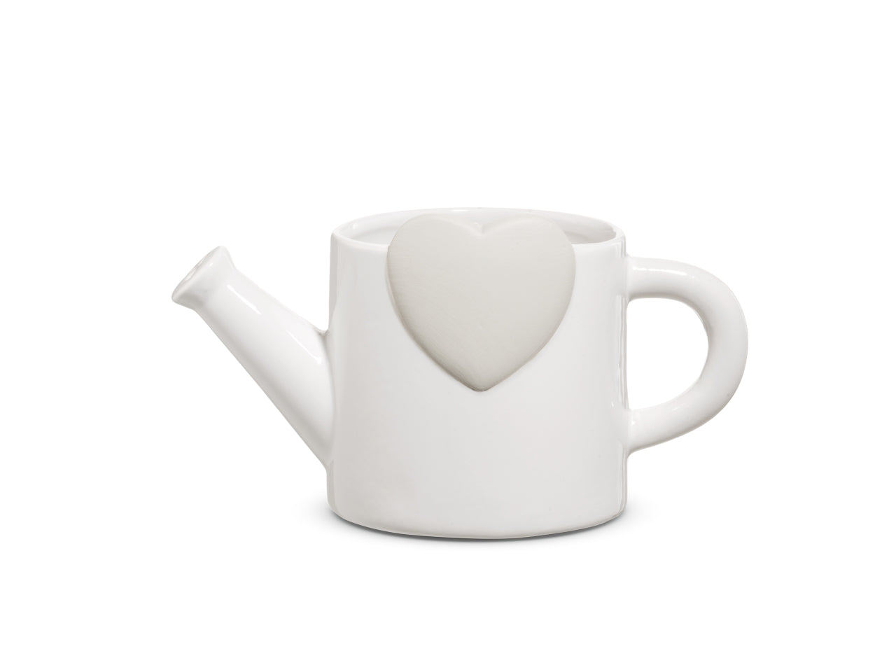 Annaffiatoio 11xd.20,7xh 11,8 cm di colore bianco lucido