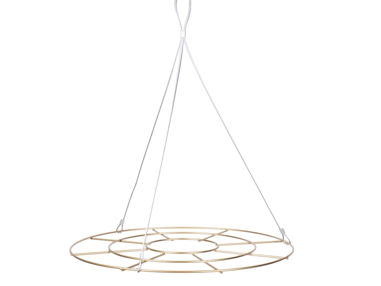 Espositore in metallo da appendere d.90cm di colore di colore oro