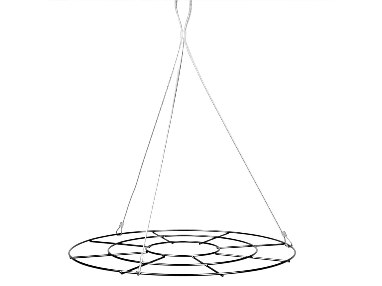 Espositore in metallo da appendere d.90cm di colore di colore nero