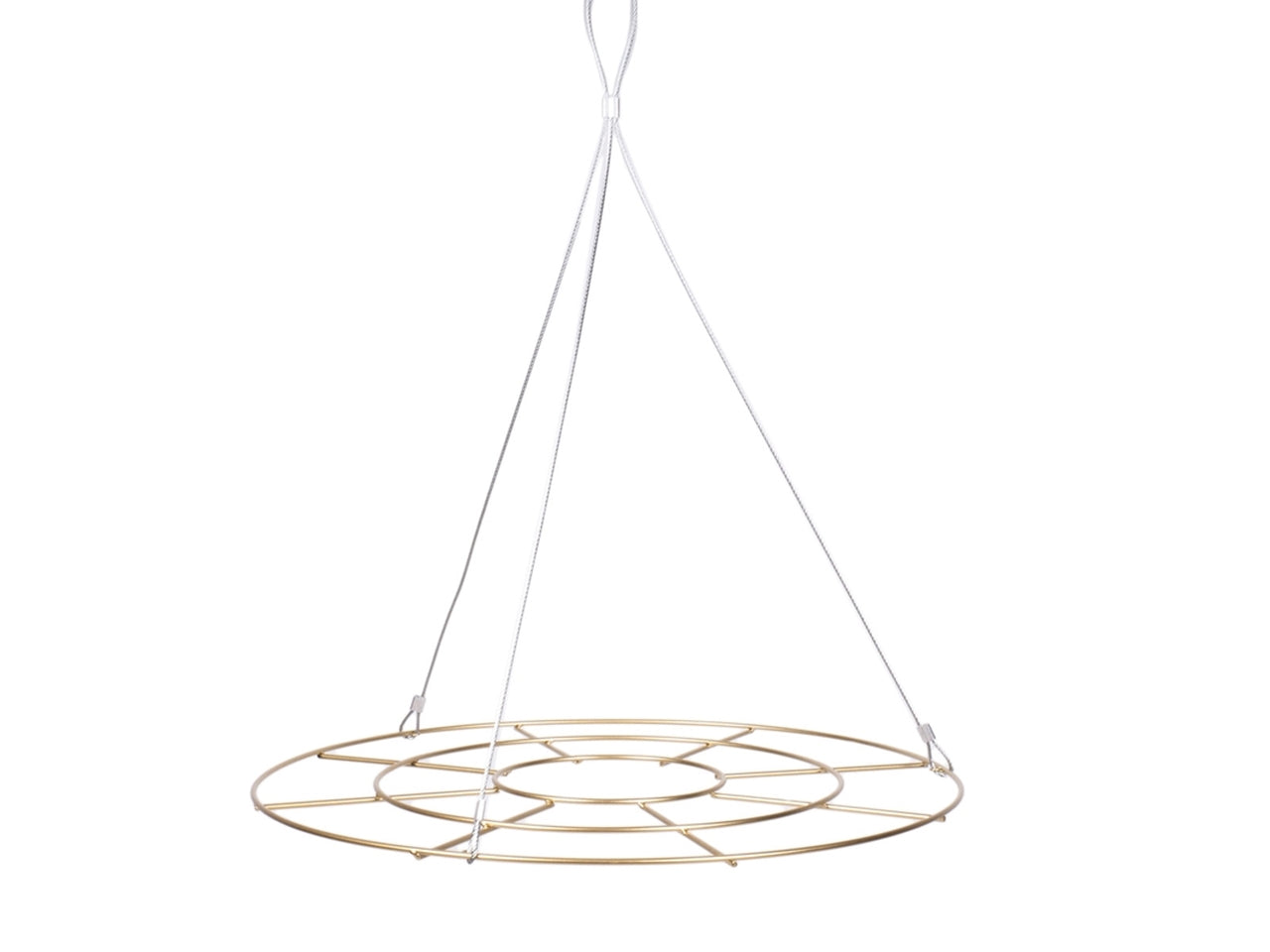 Espositore in metallo da appendere d.60cm di colore di colore oro