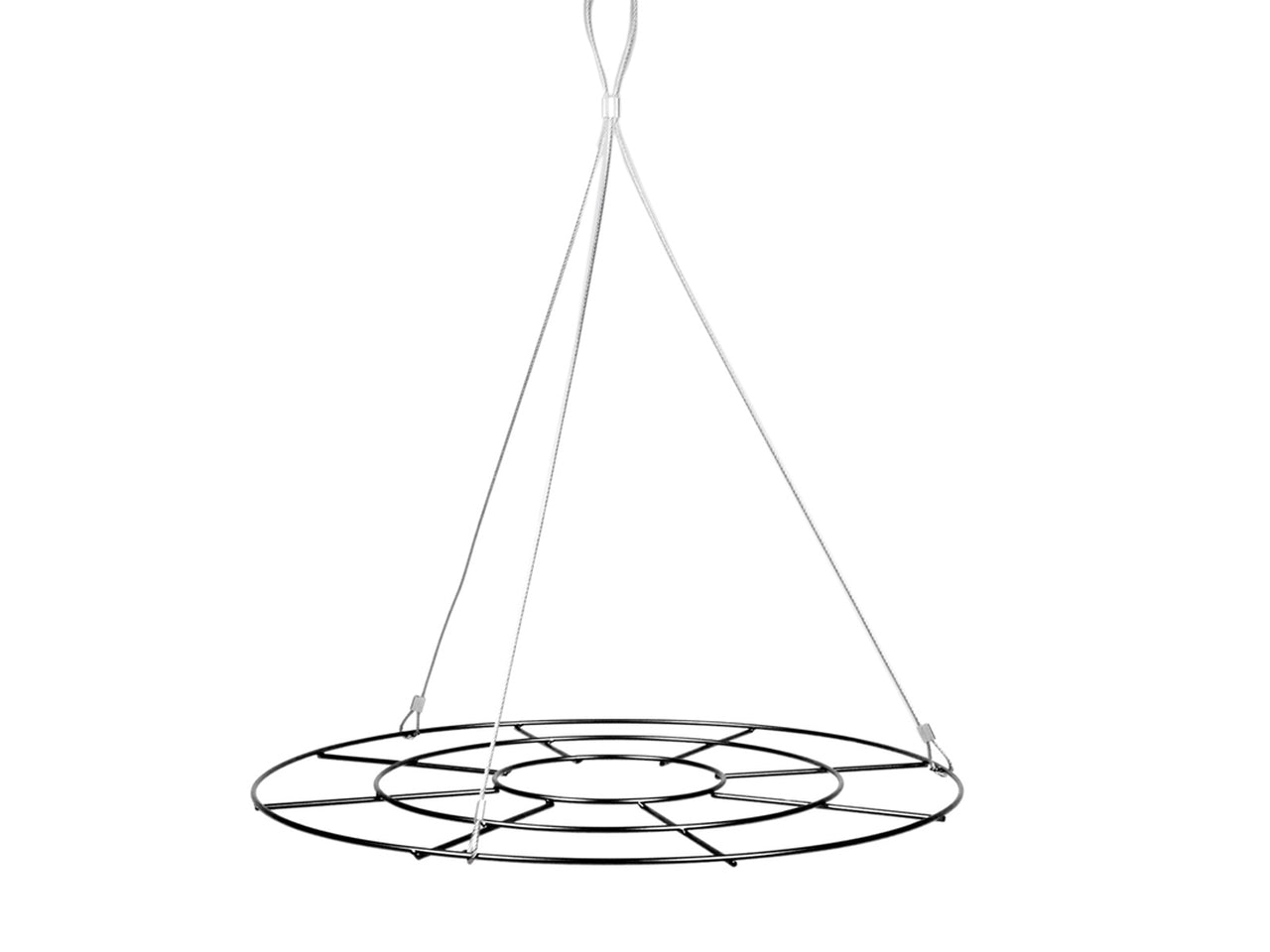 Espositore in metallo da appendere d.60cm di colore di colore nero