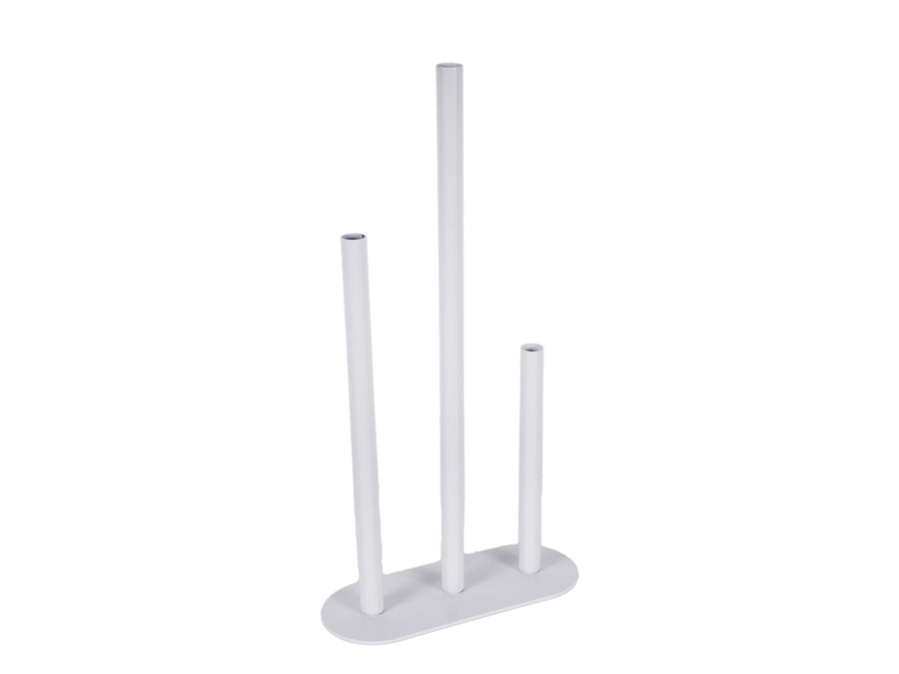 Portafiore 3 posti in metallo 20x8x38cm di colore di colore oro