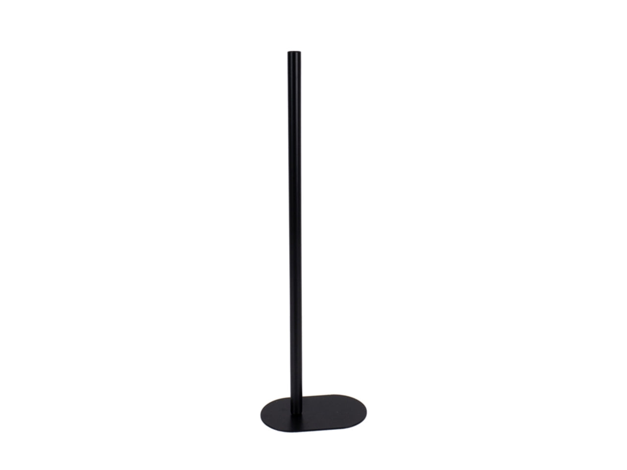 Portafiore in metallo 15x9x50cm di colore nero