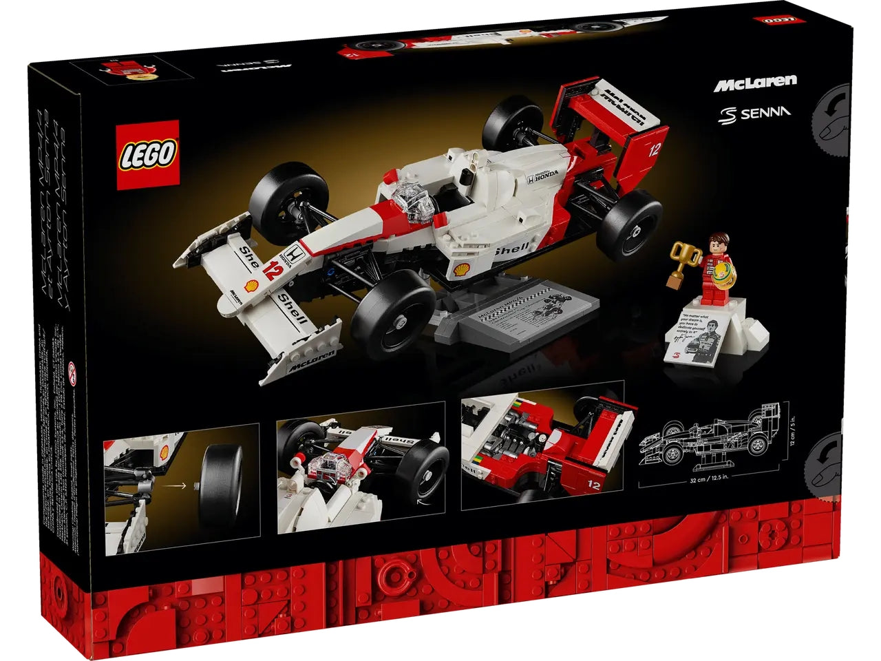 Lego Icons meclaren c/ayrton senna mp4/4 693 pezzi per etÃ  18+ 10330