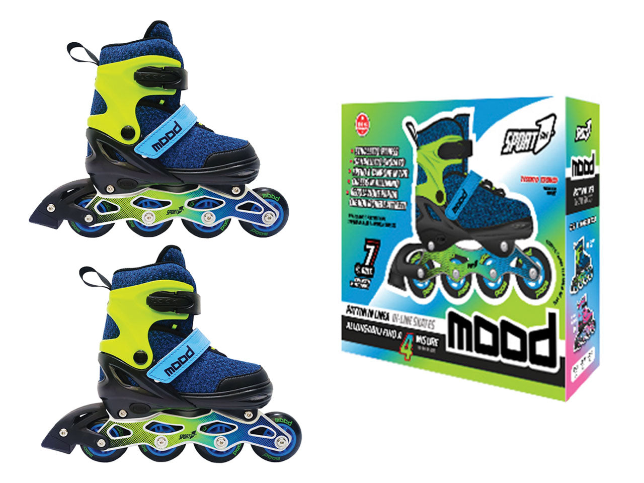 Pattini a rotelle linea mood boy 35-38