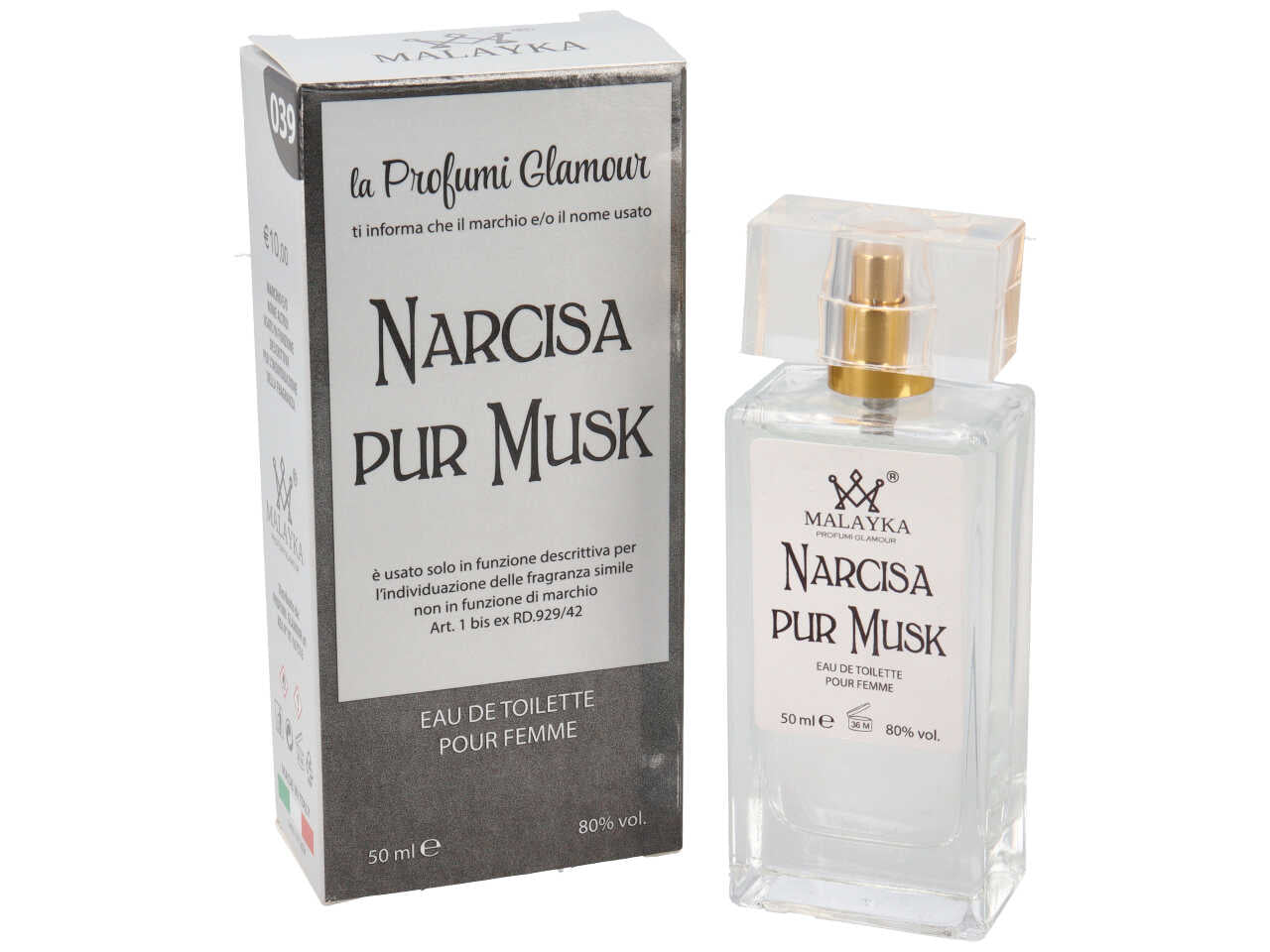 Profumo donna 50ml narciso pure musc