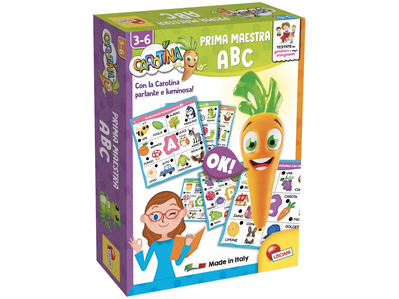 Carotina prima maestra  abc con penna interattiva