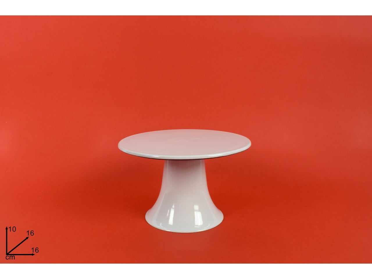 Alzata in plastica bianco diametro 16cm