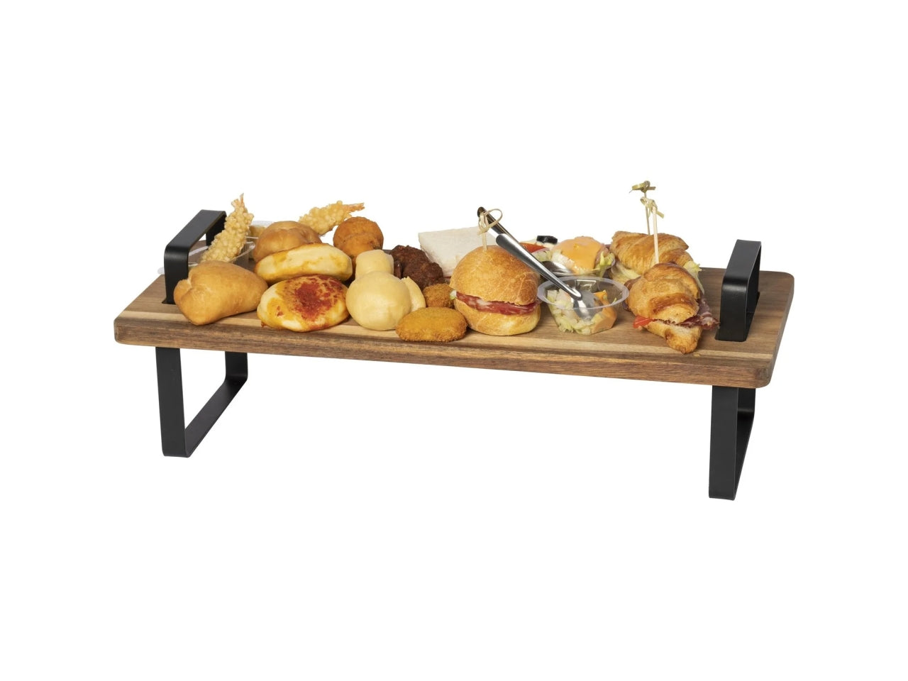 Mensola/vassoio in legno acacia 48x20cm