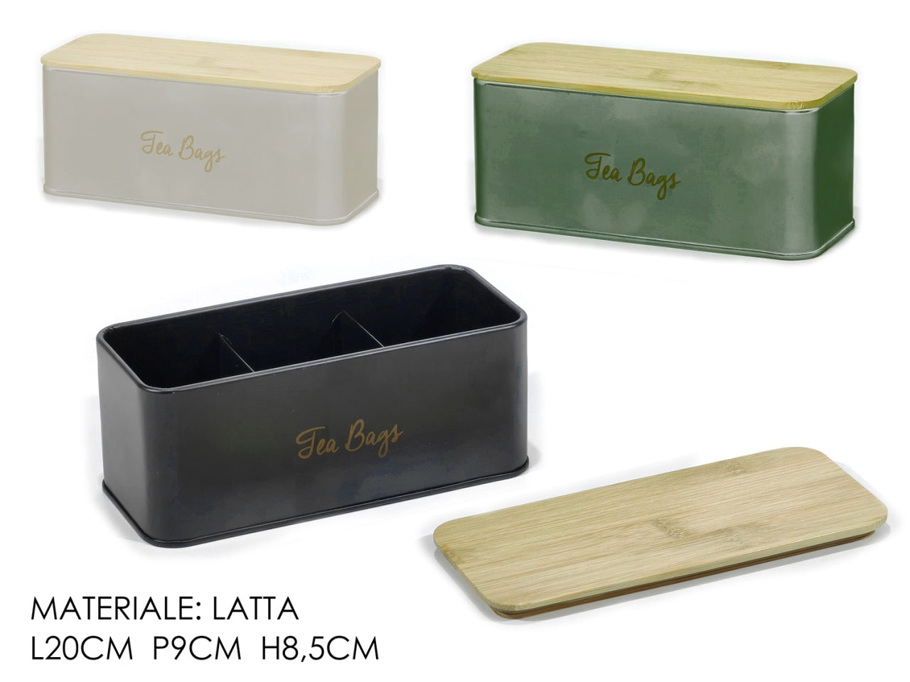 Scatola portatisane 20x9xh8.5cm assortiti