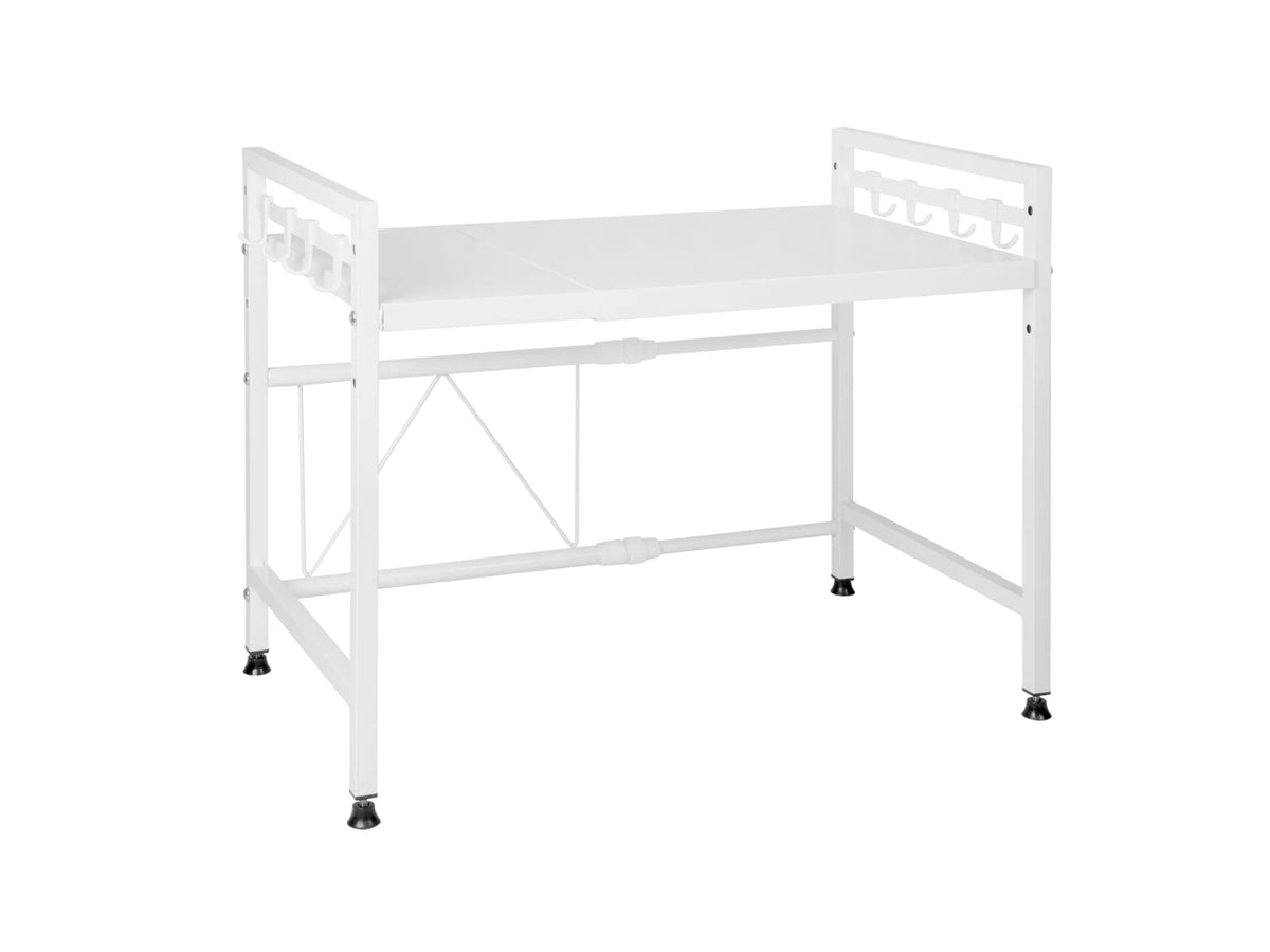 Mensola estensibile da 40,5 a 63,5x31,5x42cm di colore bianco