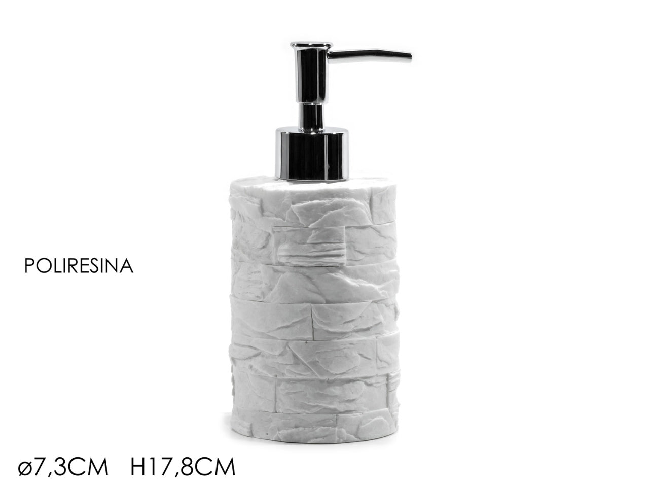 Dosasapone effetto pietra di colore bianco