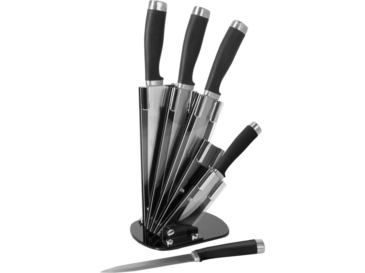 Ceppo coltelli formato da 6 pezzi con stand