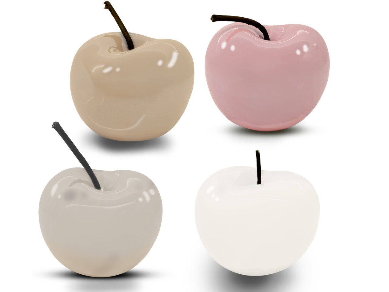 Mela h.11xd.14cm in 4 colori assortiti