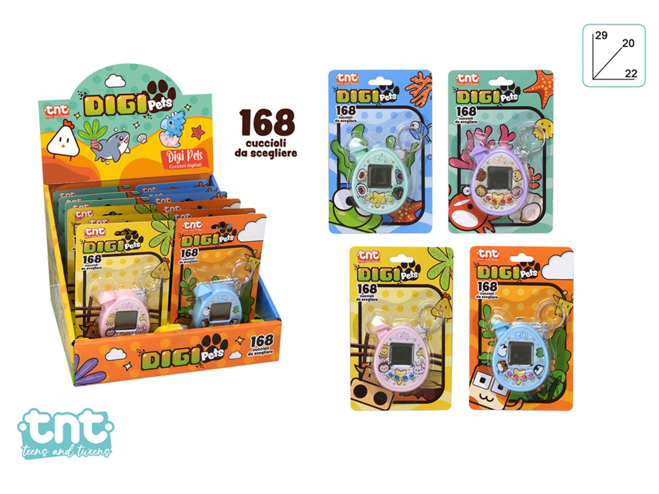 Tnt digi pets portachiavi cuccioli digitali