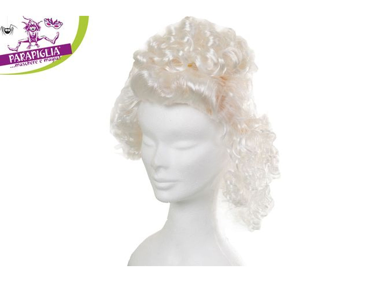 Parrucca da dama di colore bianca