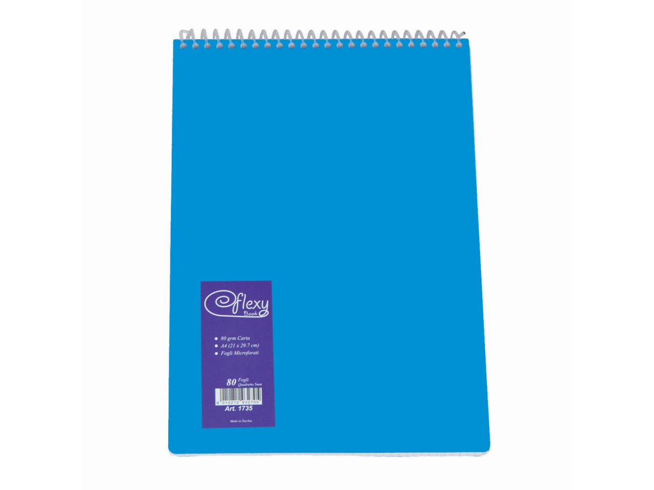Block notes a4 plastificato con spirale a quadretti 5mm