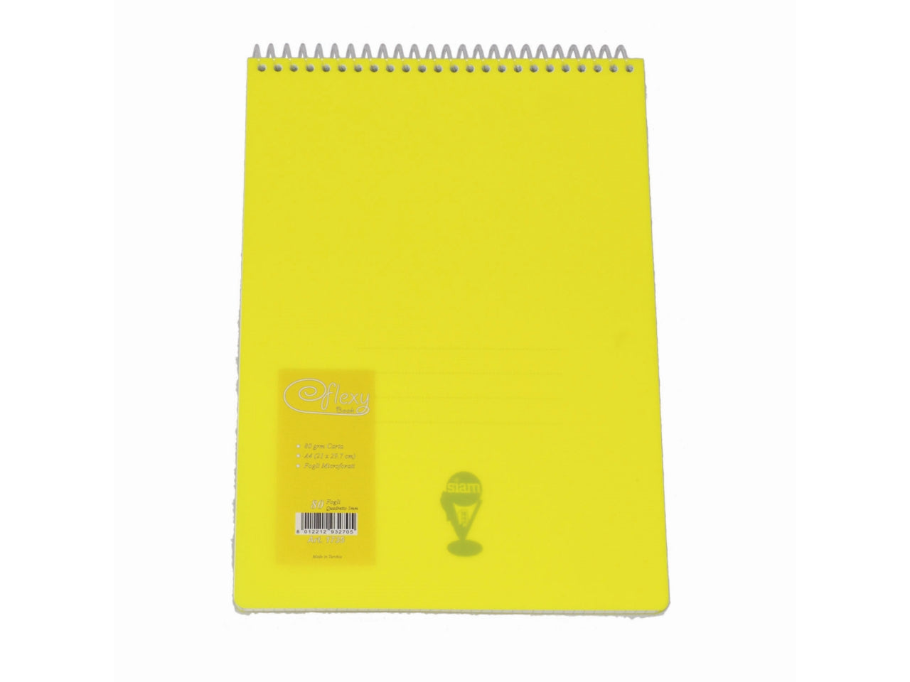 Block notes a4 plastificato con spirale a quadretti 5mm
