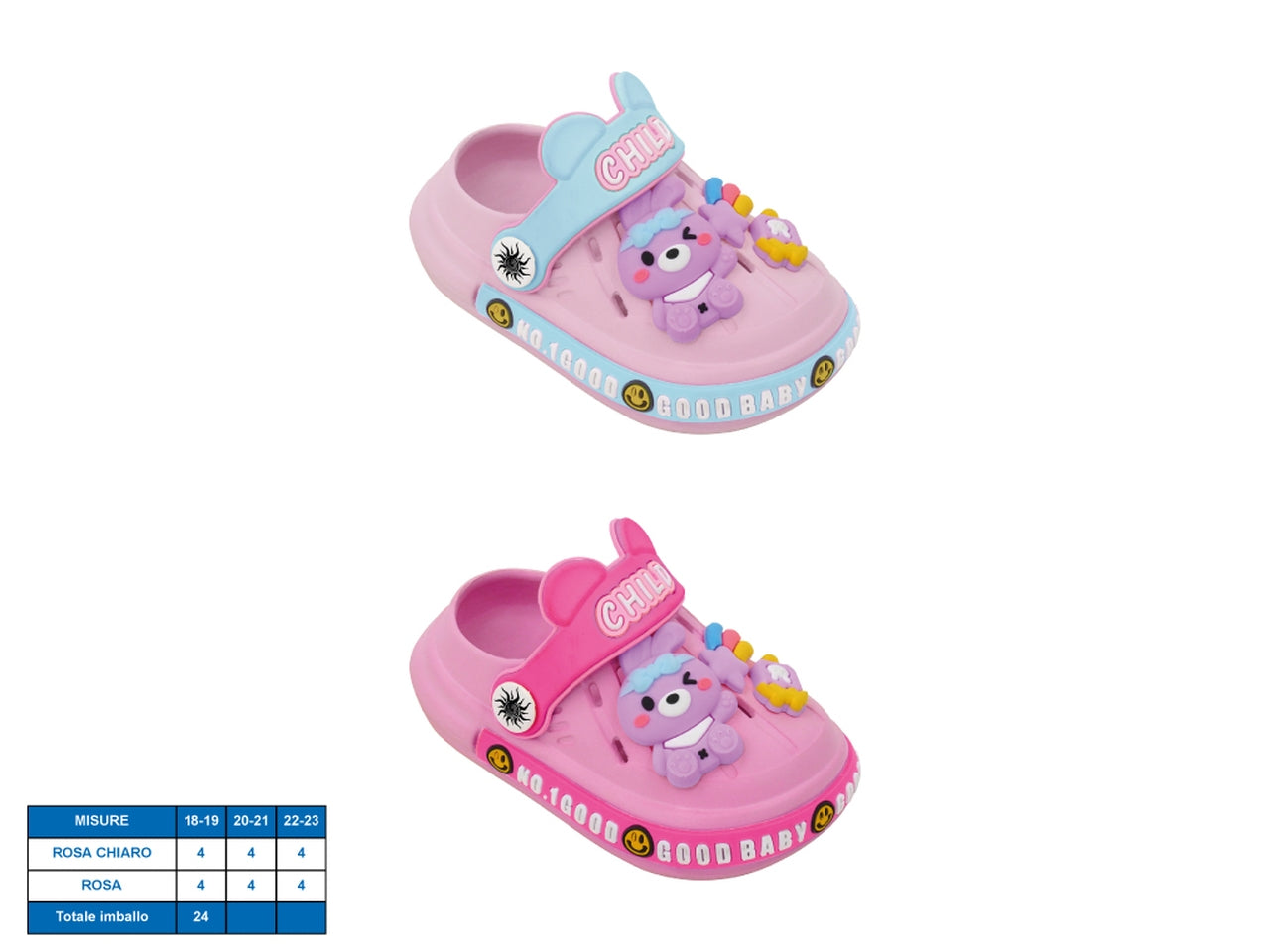Sandalo good baby per bambini , taglie dal 18/19 al 22/23 in colori assortiti