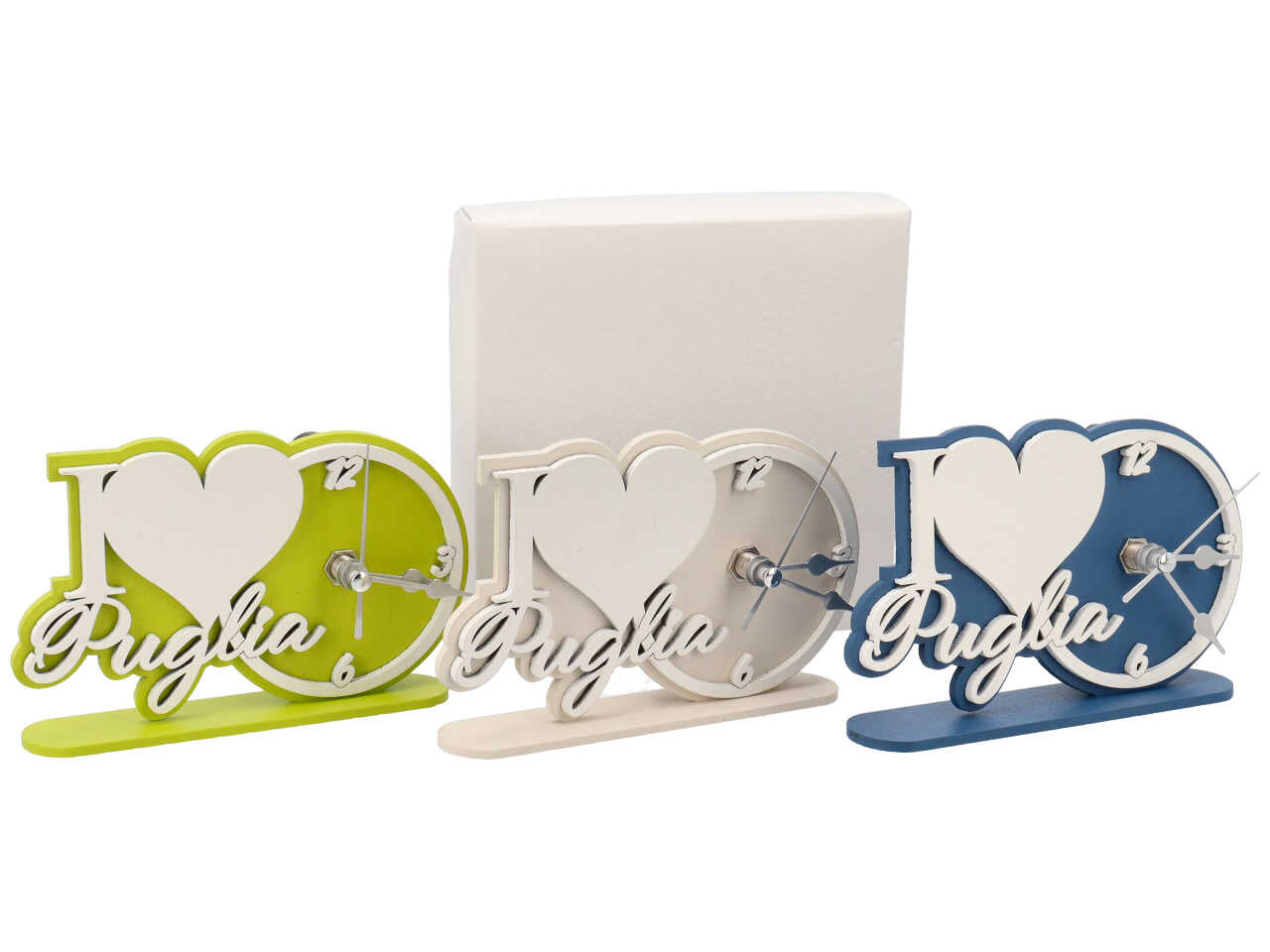 Orologio i love puglia in colori assortiti