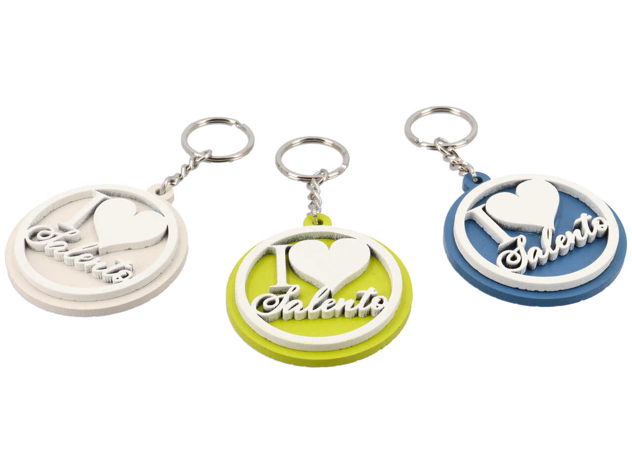 Portachiave i love salento in colori assortiti