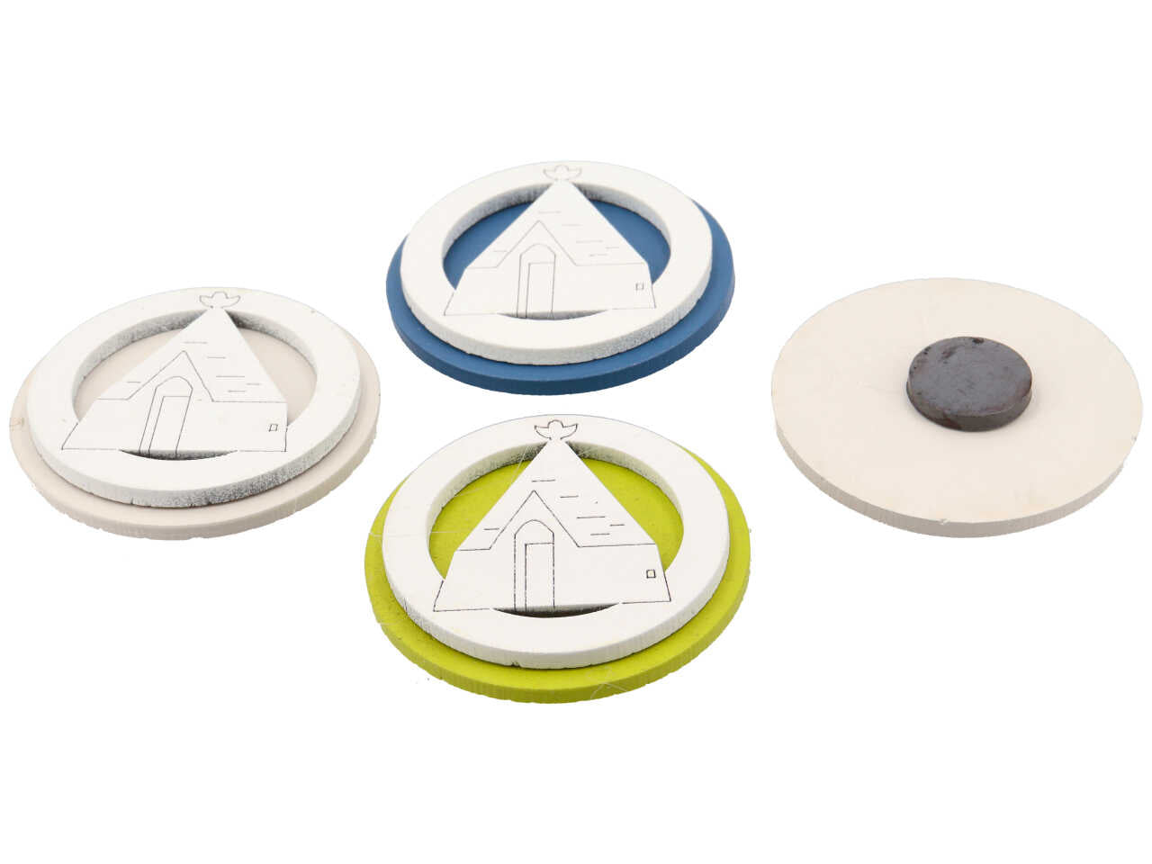 Magnete trullo in colori assortiti