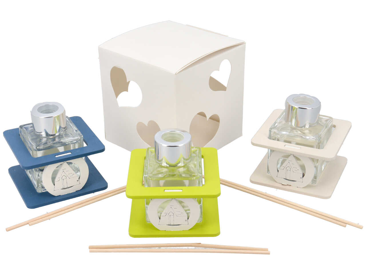 Profumatore quadrato 50ml trullo in colori assortiti