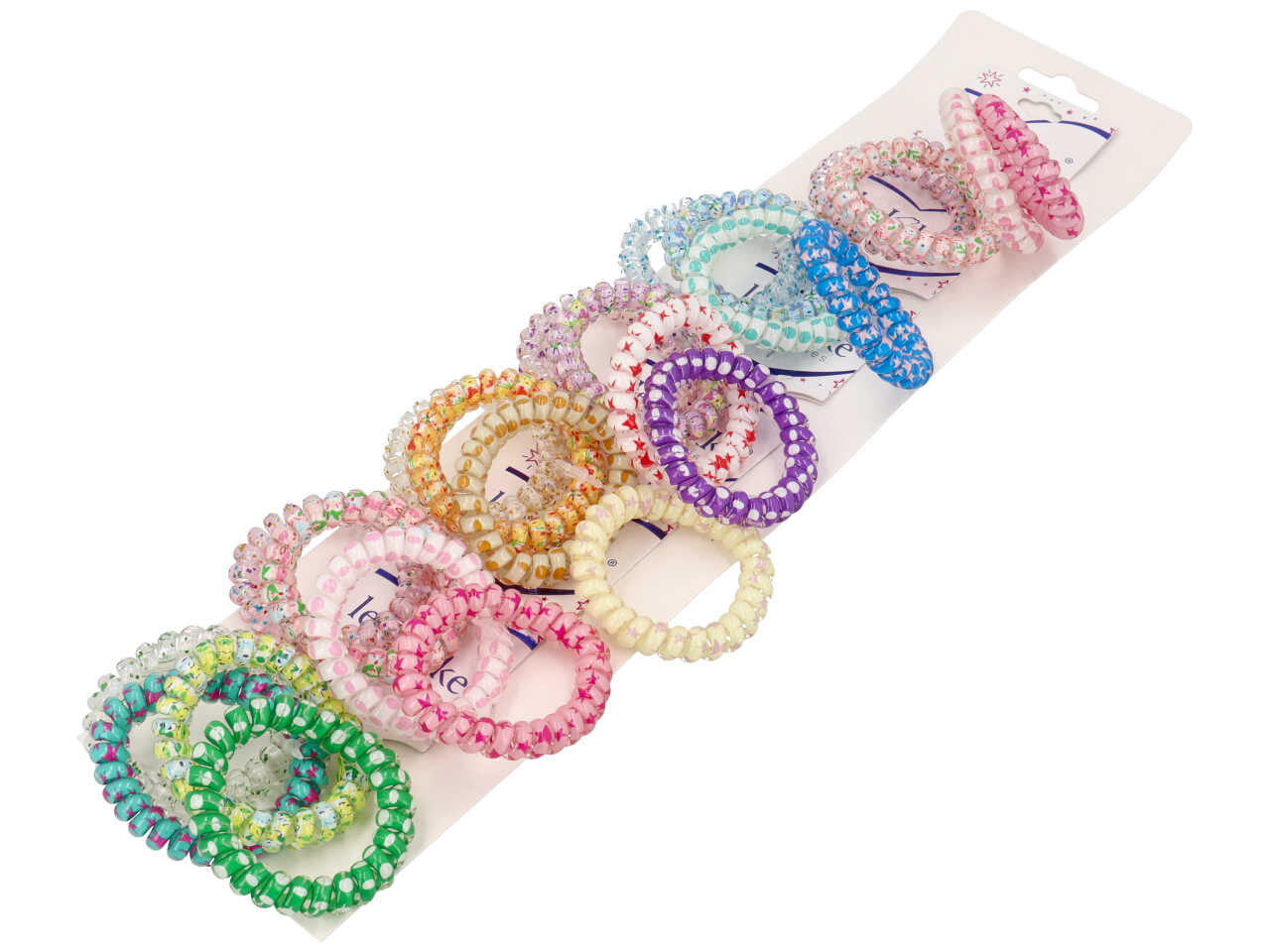 Elastici spirale fantasy mix 4 pezzi