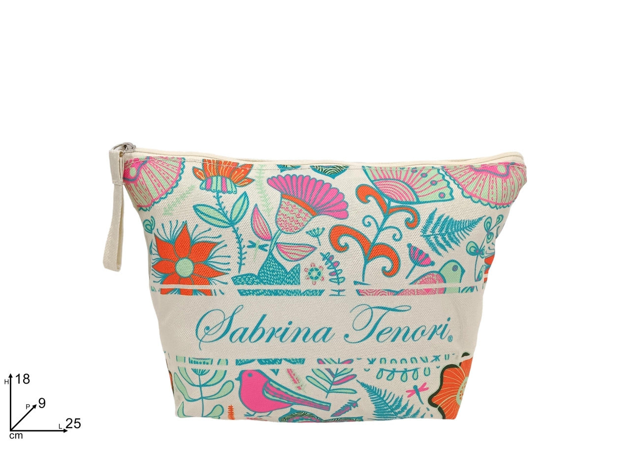 Bustina beauty fantasia fiori stilizzati