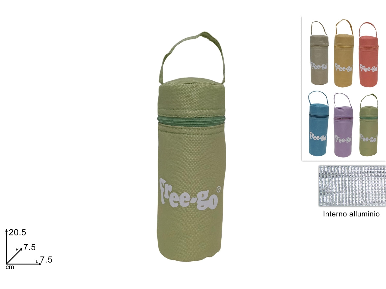 Borsello termico piccolo colori tenui in 6 colori assortiti