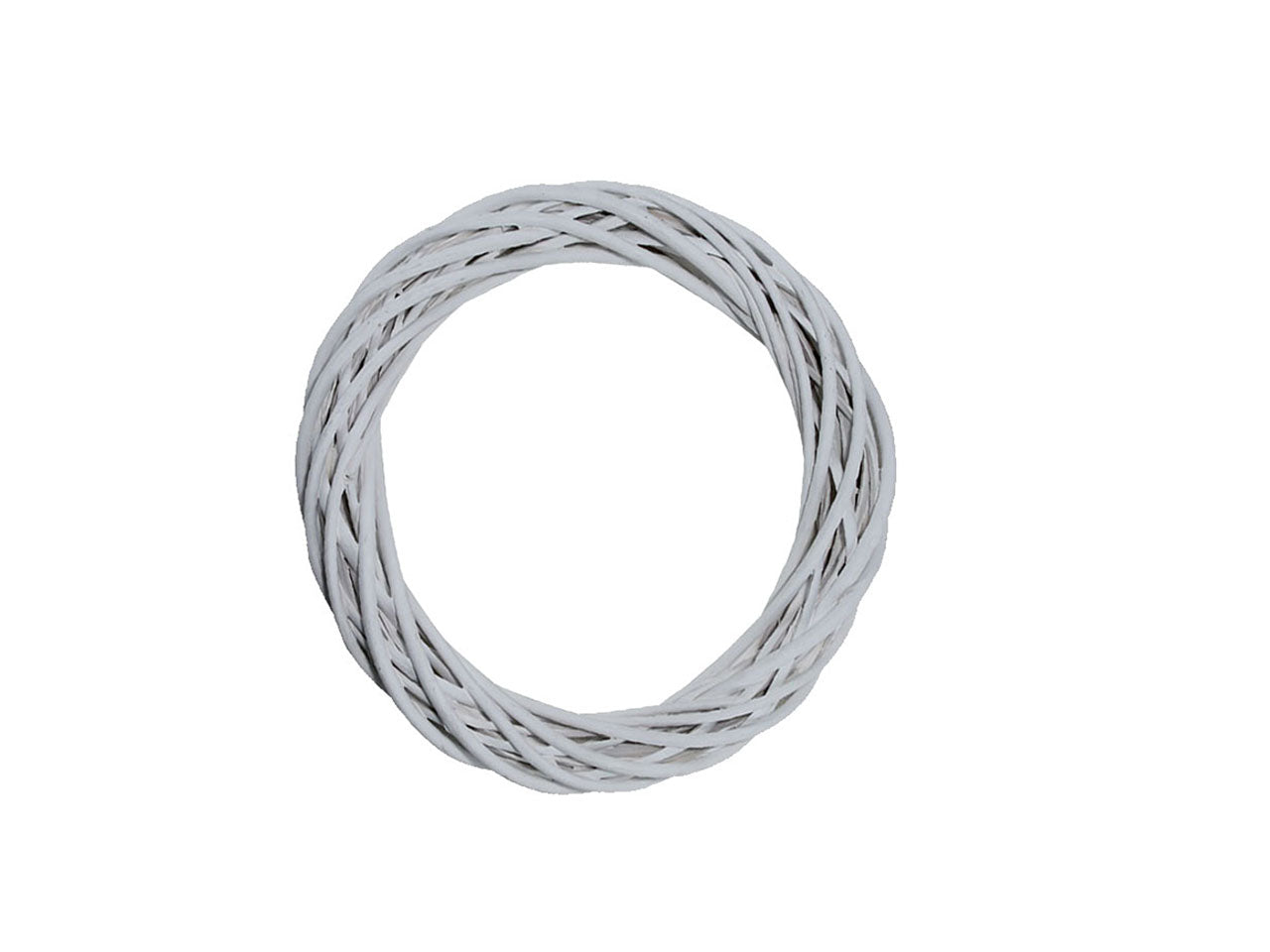 Corona decorativa legno colore bianco