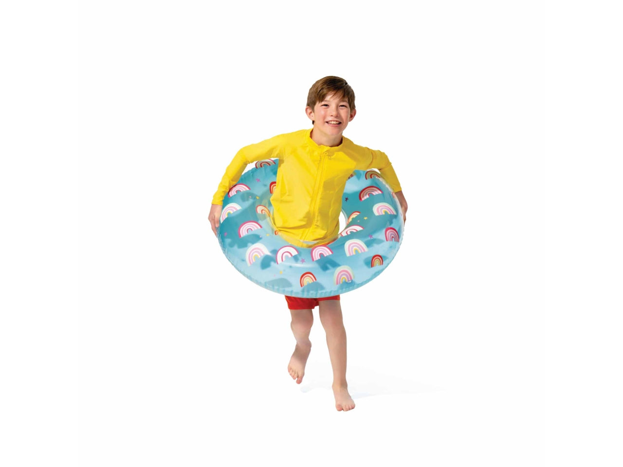 Salvagente fantasia 3 assortiti cuori, fiori e arcobaleno d.81cm