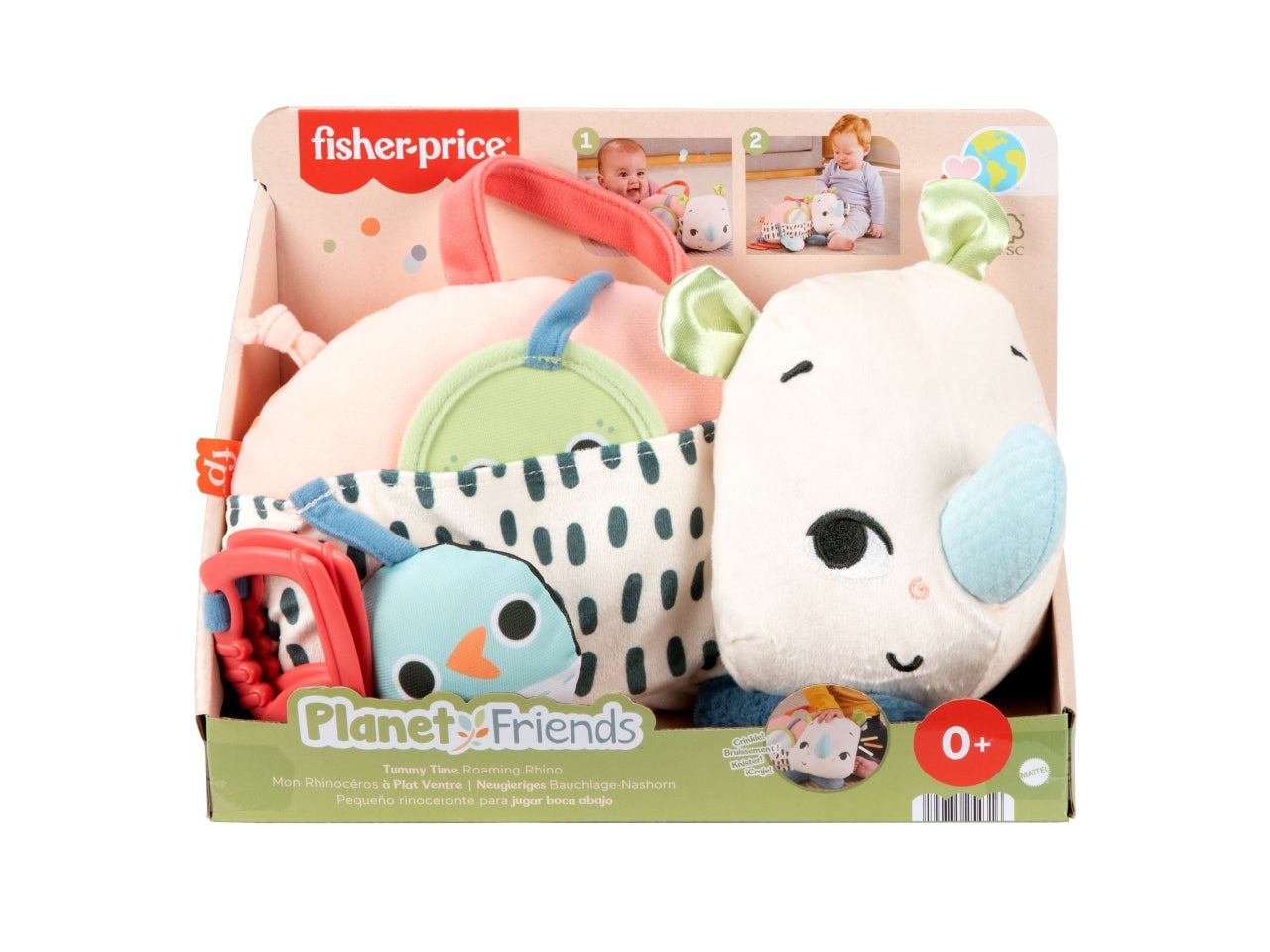 Baby rino giochi sul pancino