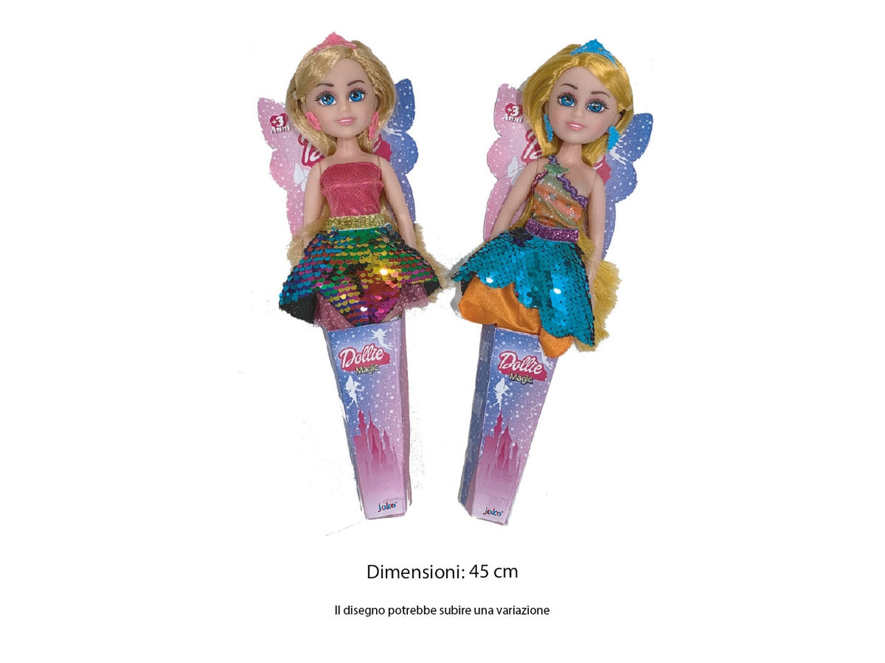 Bambola con ali 43 cm