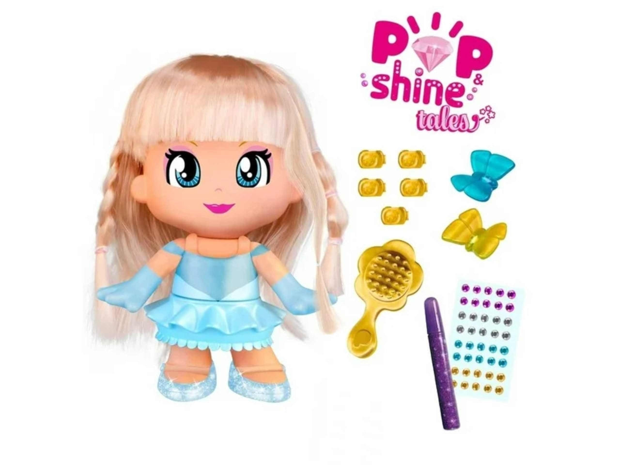 Bambola pinypon pop & shine tale