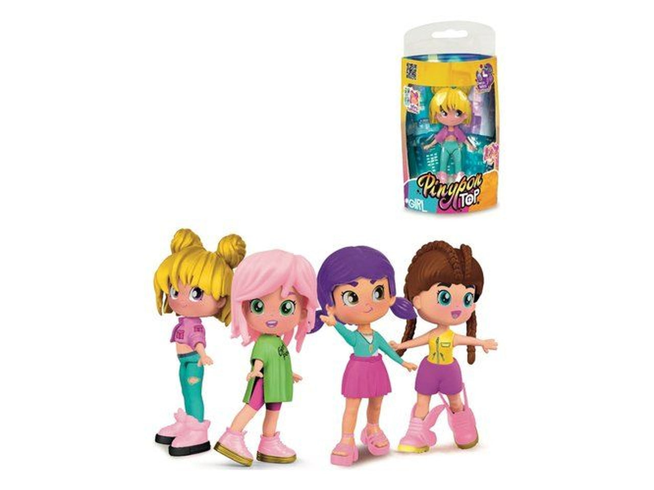 Bambola pinypon top girls 4 assortimenti