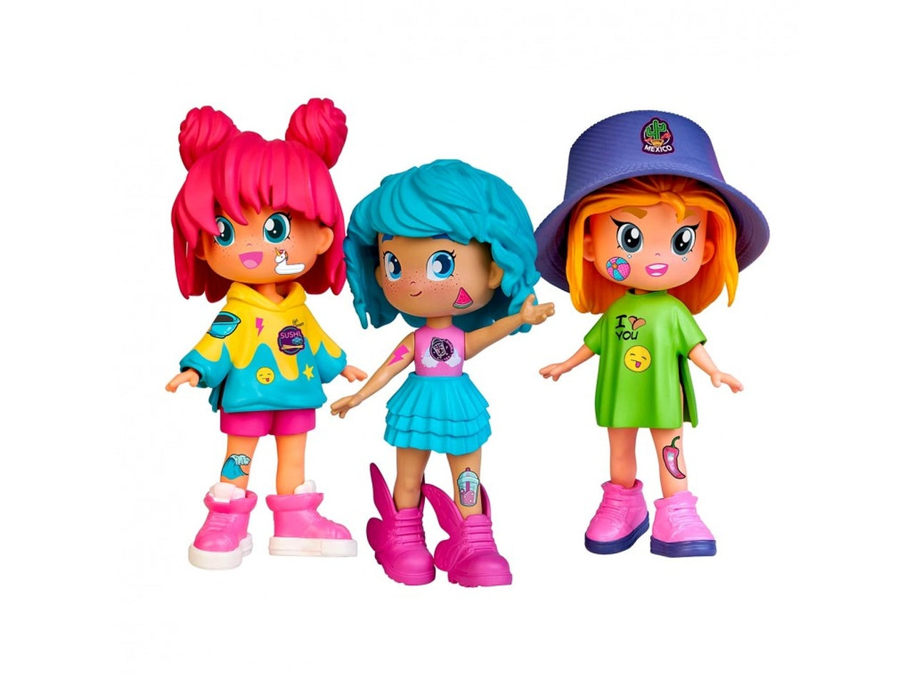 Bambola pinypon top foodie girl 3 assortimenti